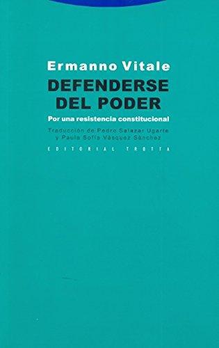 Defenderse Del Poder. Por Una Resistencia Constitucional