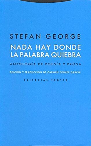 Nada Hay Donde La Palabra Quiebra. Antologia De Poesia Y Prosa