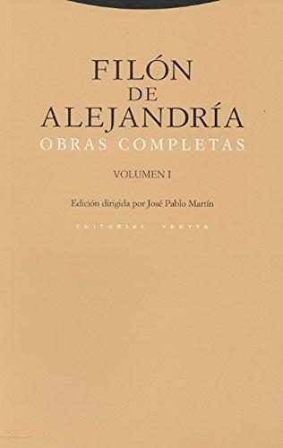 Filon De Alejandria Vol.I Obras Completas