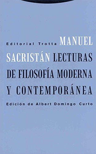 Lecturas De Filosofia Moderna Y Contemporanea