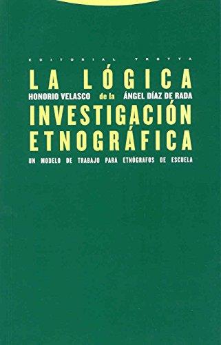 Logica De La Investigacion Etnografica. Un Modelo De Trabajo Para Etnografos De Escuela, La