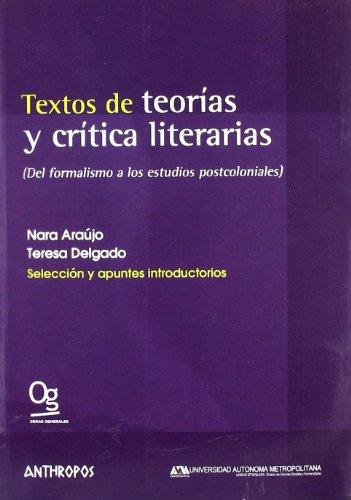 Textos De Teorias Y Critica Literarias