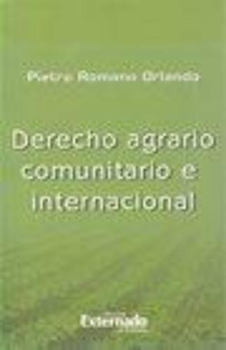 Derecho Agrario Comunitario E Internacional