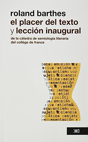 Placer Del Texto Y Leccion Inaugural, El