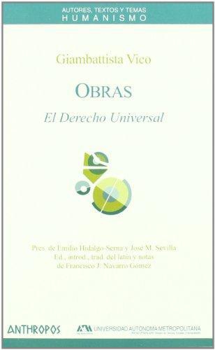 Obras G. Vico El Derecho Universal