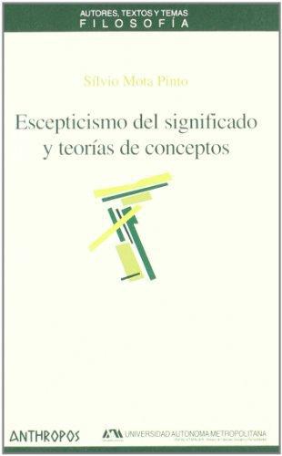 Escepticismo Del Significado Y Teorias De Conceptos