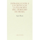 Introducción a la crítica de la filosofía del derecho de Hegel