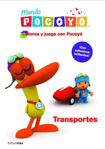 Colorea Y Juega Con Pocoyo - Transportes