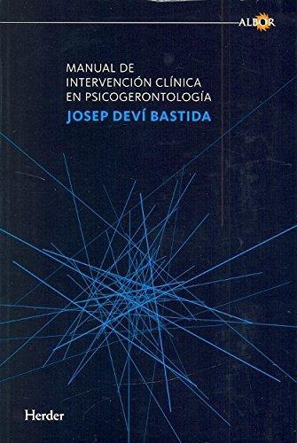 Manual De Intervencion Clinica En Psicogerontologia