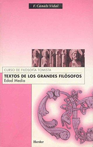 Textos De Los Grandes Filosofos. Edad Media