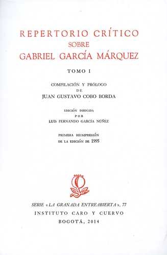 Repertorio Critico Sobre (Tomo I-Ii) Gabriel Garcia Marquez