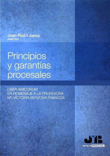 Principios Y Garantias Procesales Liber Amicorum En Homenaje A La Profesora M. Victoria Berzosa Francos