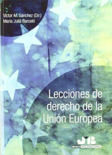 Lecciones De Derecho De La Union Europea