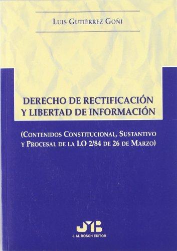 Derecho De Rectificacion Y Libertad De Informacion