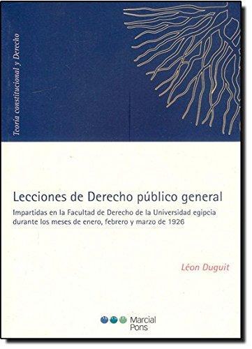 Lecciones De Derecho Publico General