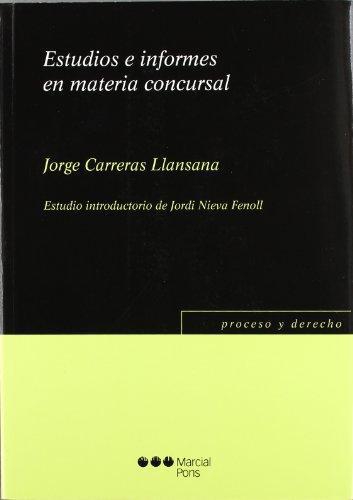 Estudios E Informes En Materia Concursal