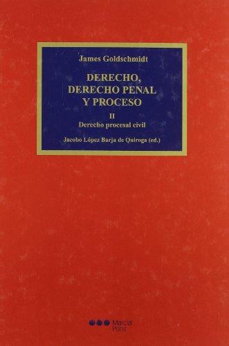 Derecho Derecho Penal Y Proceso Ii. Derecho Procesal Civil (L)