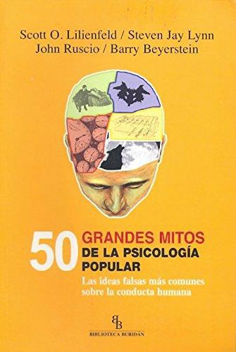 50 Grandes Mitos De La Psicologia Popular. Las Ideas Falsas Mas Comunes Sobre La Conducta Humana