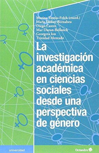Investigacion Academica En Ciencias Sociales Desde Una Perspectiva De Genero, La