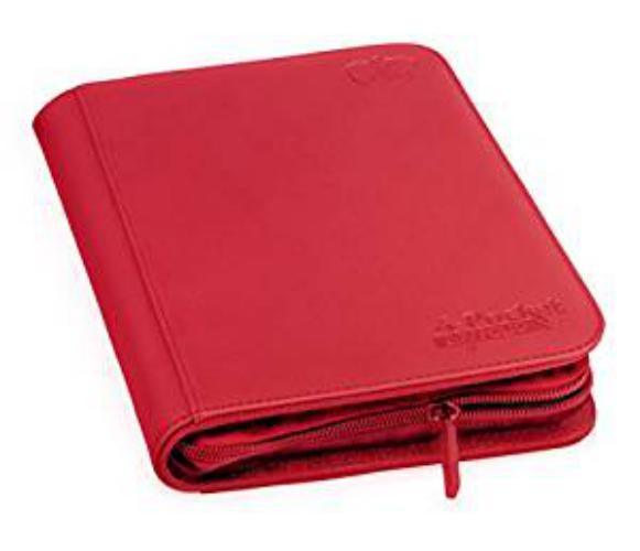 Portfolio: Ultimate Guard 4-Pocket Zipfolio Xenoskin Red