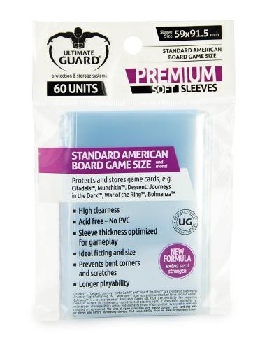 Sleeve Deck: Ultimate Guard Premium Sleeves For Board Game Cards Standard American