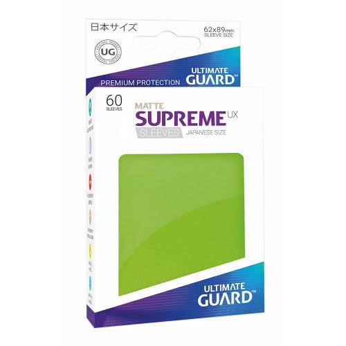 Sleeve Deck: Ultimate Guard Supreme Ux Sleeves Japanese Size Matte Light Green