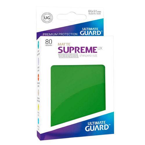 Sleeve Deck: Ultimate Guard Supreme Ux Sleeves Standard Size Green