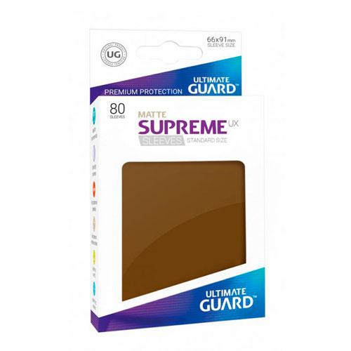 Sleeve Deck: Ultimate Guard Supreme Ux Sleeves Standard Size Matte Brown