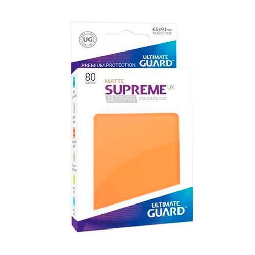 Sleeve Deck: Ultimate Guard Supreme Ux Sleeves Standard Size Matte Orange