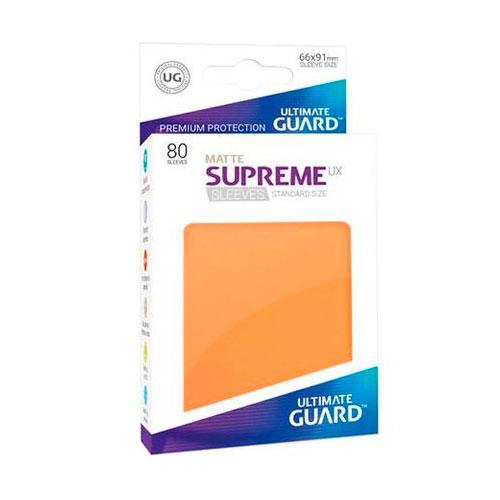 Sleeve Deck: Ultimate Guard Supreme Ux Sleeves Standard Size Matte Orange