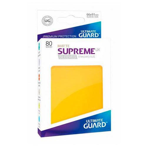 Sleeve Deck: Ultimate Guard Supreme Ux Sleeves Standard Size Matte Yellow