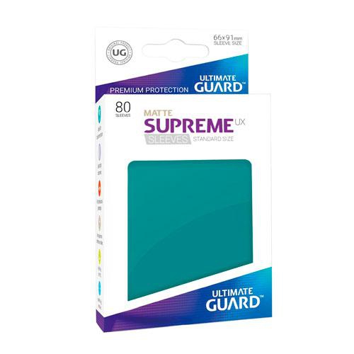 Sleeve Deck: Ultimate Guard Supreme Ux Sleeves Standard Sizematte Petrol Blue