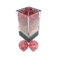 Dice Block - Ghostly Glow Pink/Silver 12-Dice Set