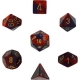 Gemini Polyhedral Purple-Red/Gold 7-Dice Set