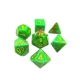 Polyhedral Vortex Slime / Yellow 7-Dice Set