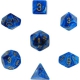 Vortex Polyhedral Blue/Gold 7-Dice Set