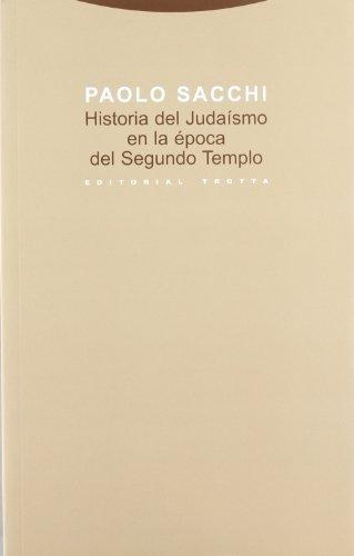 Historia Del Judaismo En La Epoca Del Segundo Templo