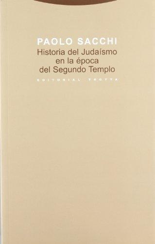 Historia Del Judaismo En La Epoca Del Segundo Templo