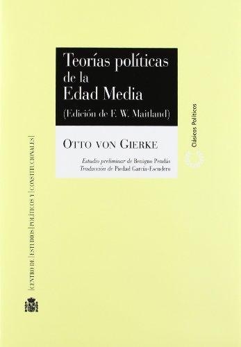 Teorias Politicas De La Edad (2ª Ed) Media