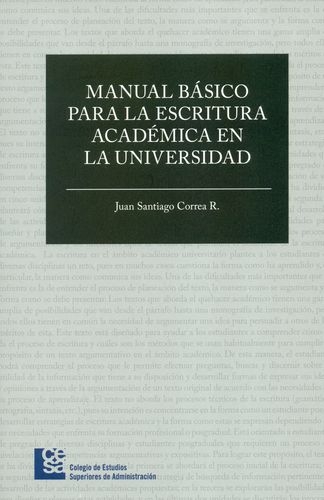 Manual Basico Para La Escritura Academica En La Universidad