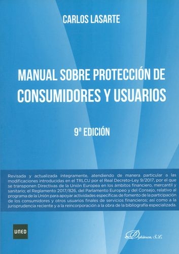 Manual Sobre Proteccion (9ªed) De Consumidores Y Usuarios