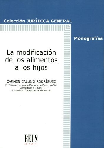 Modificacion De Los Alimentos A Los Hijos, La