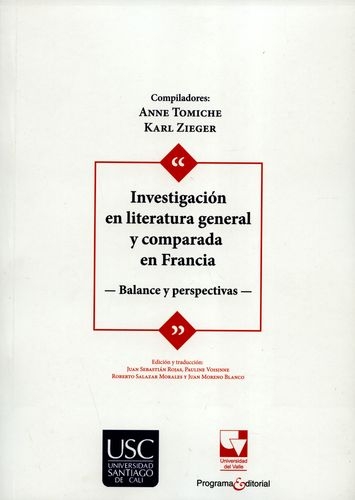 Investigacion En Literatura General Y Comparada En Francia Balance Y Perspectivas