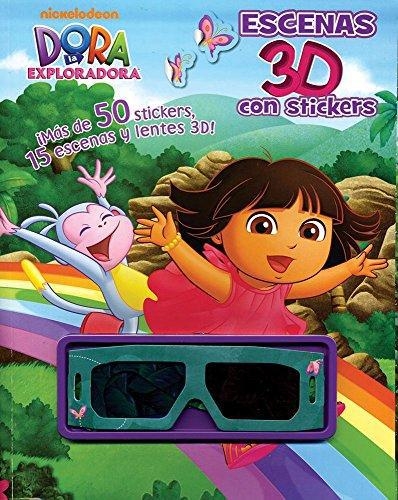 Libro Dora La Exploradora En 3D Con Stickers