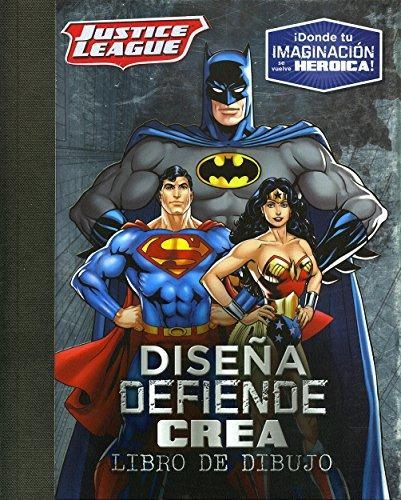 Justice League Diseña Defiende Crea Libro De Dibuj