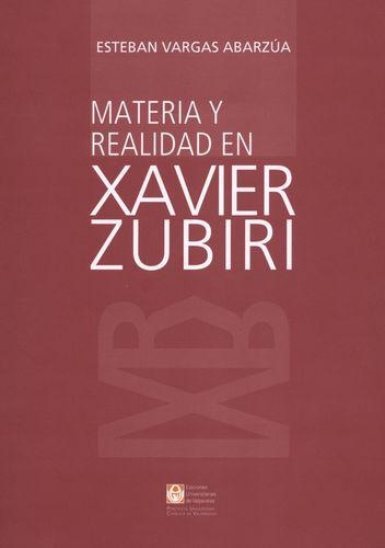 Materia Y Realidad En Xavier Zubiri