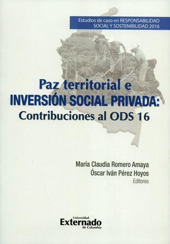 Paz Territorial E Inversion Social Privada Contribuciones Al Ods 16