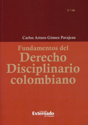 Fundamentos Del Derecho Disciplinario Colombiano